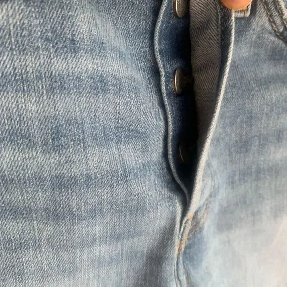 Levis Wedgie Skinny High Rise Distressed Jeans - Picture 8 of 9